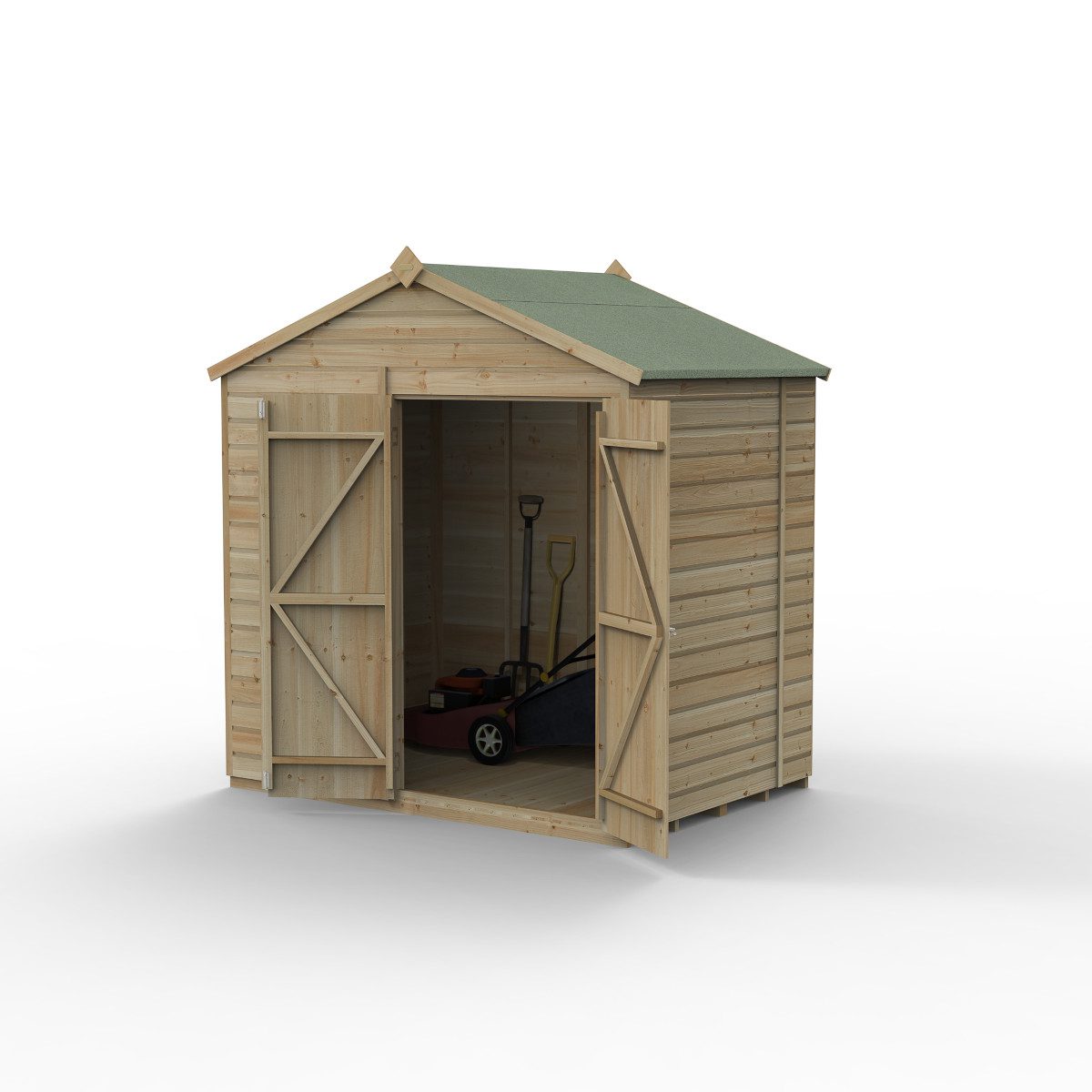 5013053197226 1 Beckwood 7x5 Apex Shed No Windows Double Door with Installation.jpg